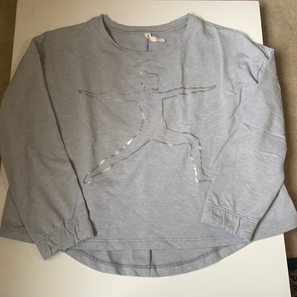 Warrior Pose Silver Grey Sweatshirt